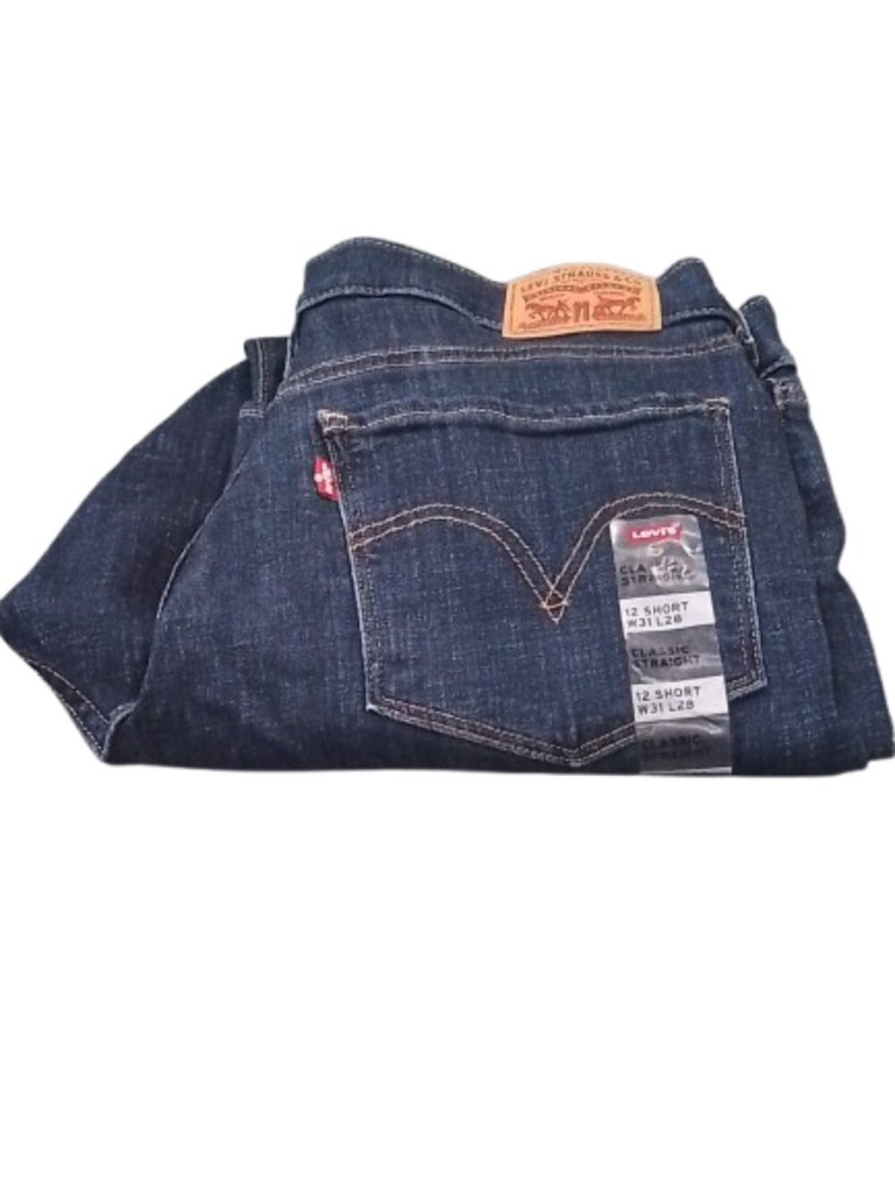 Women's Levi's Classic Straight Leg Midrise Jeans - Lapis - 31x28 - NWOT